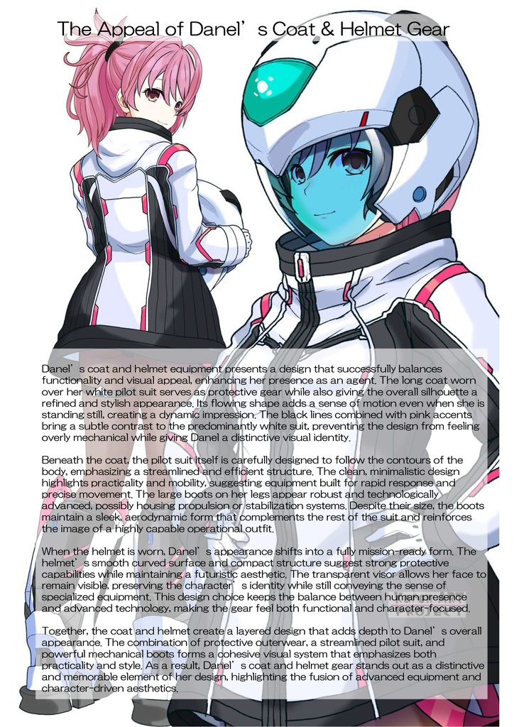 カレンちゃん+ダネルのパイロットスーツ【楽園追放 心のレゾナンス-07】 Helmet Version 正面Sポーズ Front S-POSE Karen is wearing Danel's PilotSuit【Expelled from Paradise: Resonance of the Heart-07】