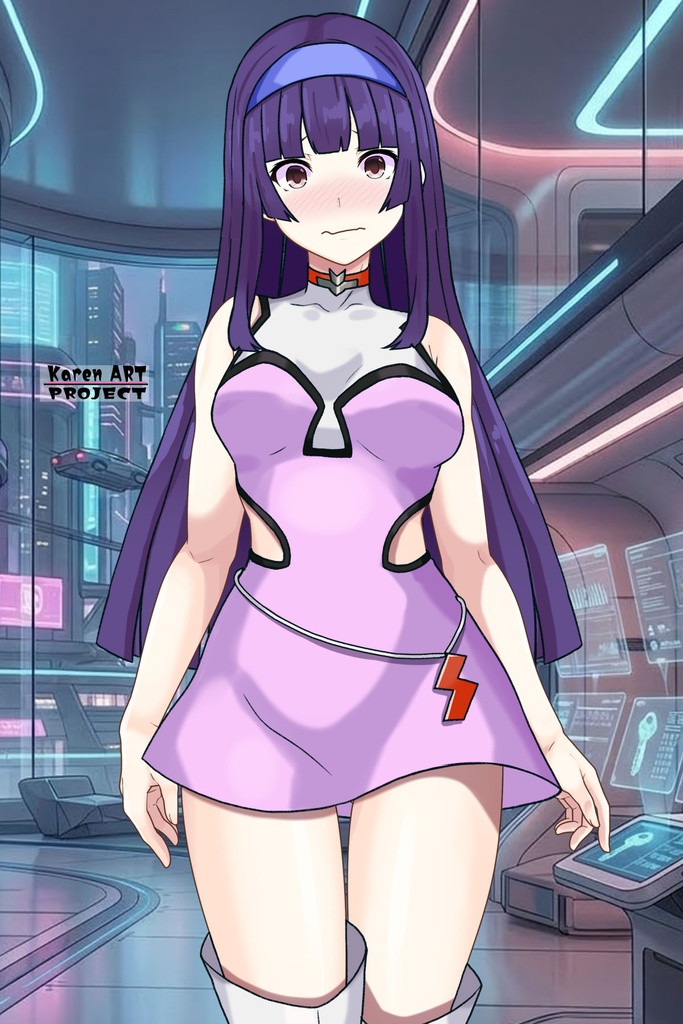 カレンちゃん+弓さやかのコスチューム【グレンダイザーU-01】 Karen is wearing Sayaka Yumi's Costume【Grendizer U-01】