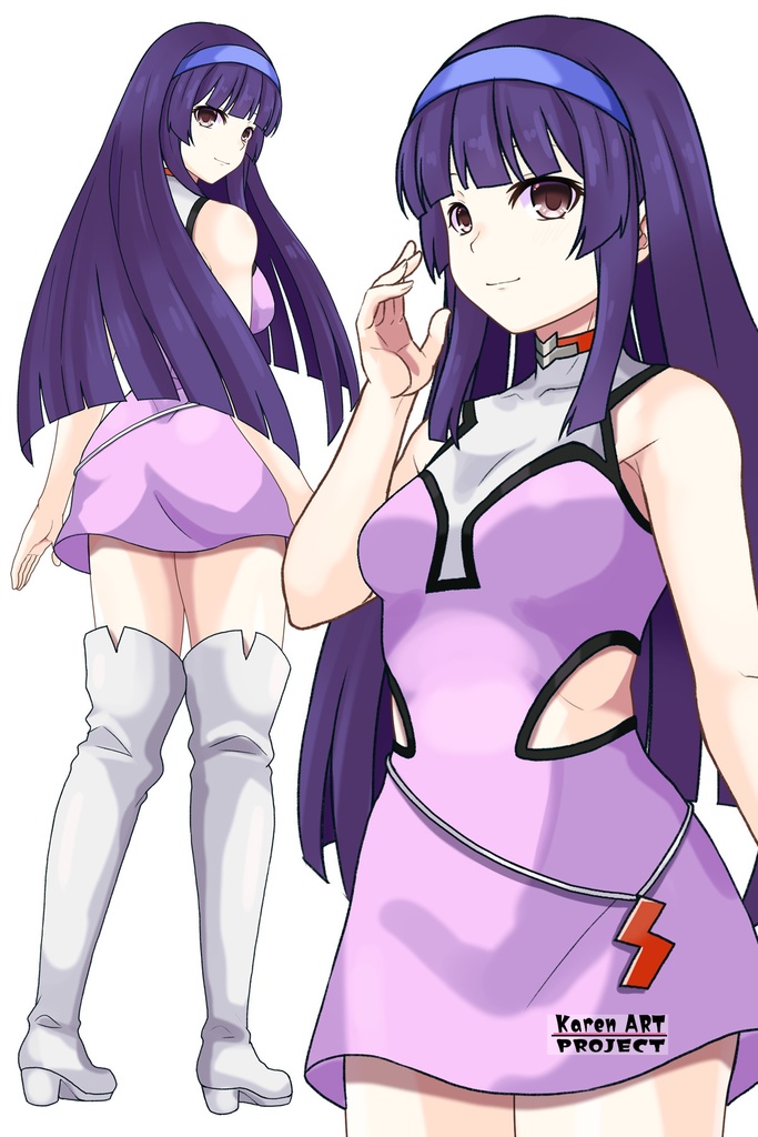 カレンちゃん+弓さやかのコスチューム【グレンダイザーU-01】 Karen is wearing Sayaka Yumi's Costume【Grendizer U-01】