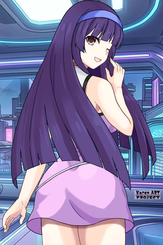 カレンちゃん+弓さやかのコスチューム【グレンダイザーU-01】 Karen is wearing Sayaka Yumi's Costume【Grendizer U-01】