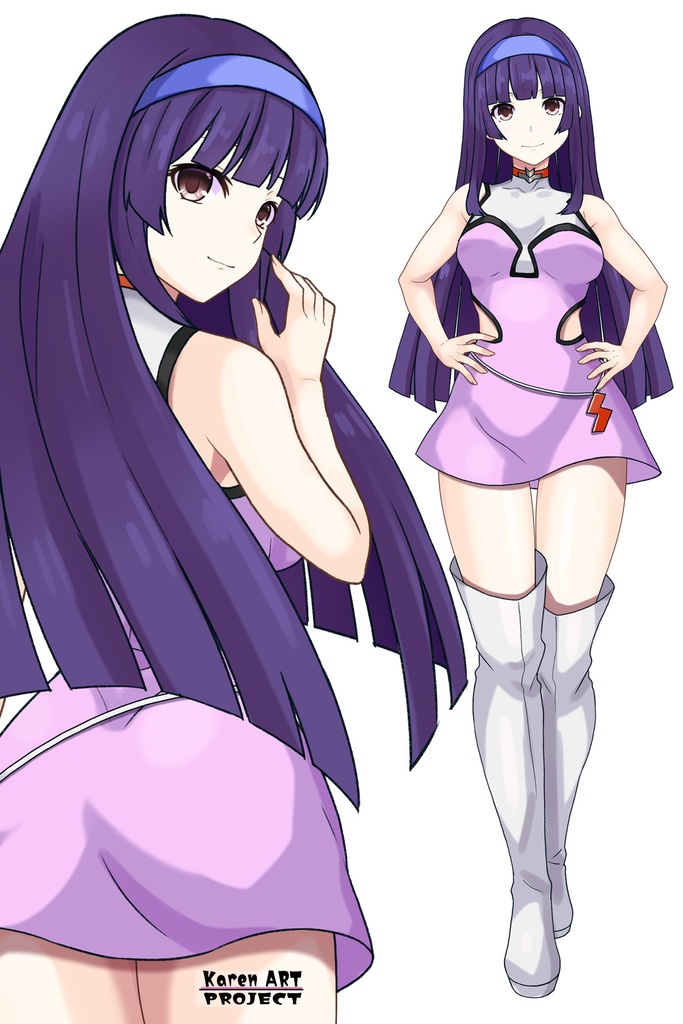 カレンちゃん+弓さやかのコスチューム【グレンダイザーU-01】 Karen is wearing Sayaka Yumi's Costume【Grendizer U-01】