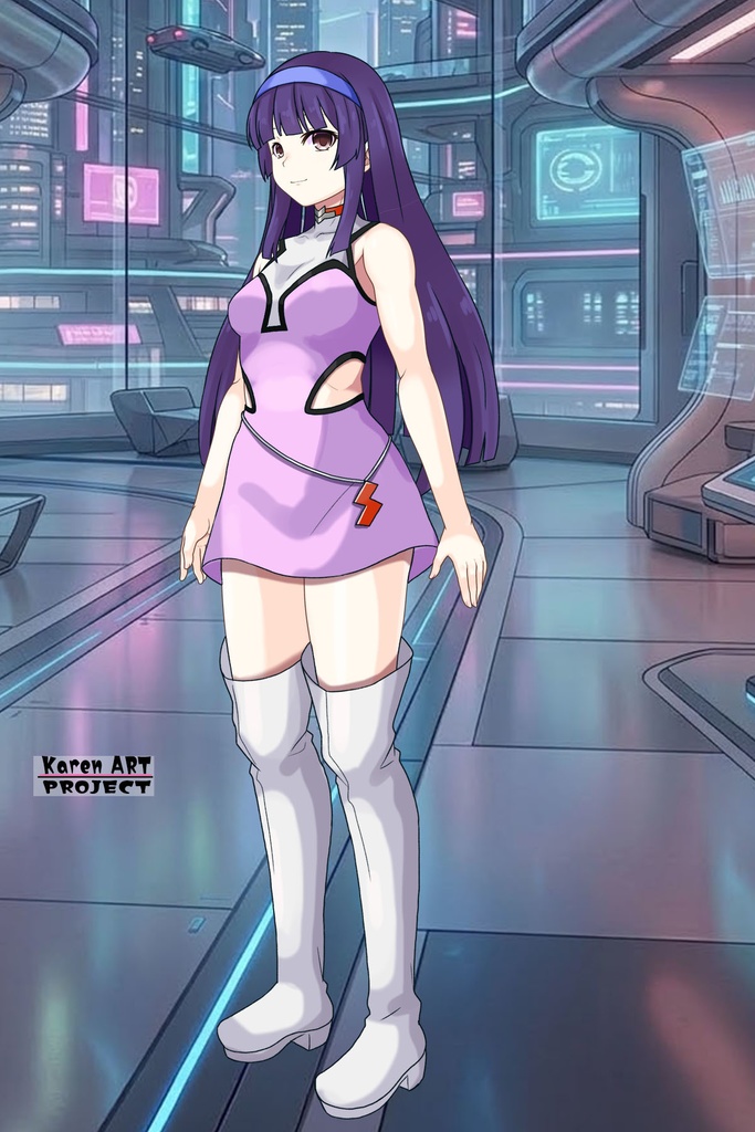 カレンちゃん+弓さやかのコスチューム【グレンダイザーU-01】 Karen is wearing Sayaka Yumi's Costume【Grendizer U-01】