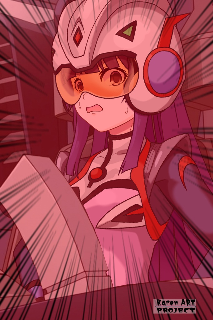 カレンちゃん+弓さやかのパイロットスーツ【グレンダイザーU-02】 斜め前 Diagonal front angle Karen is wearing Sayaka Yumi's PilotSuit【Grendizer U-02】