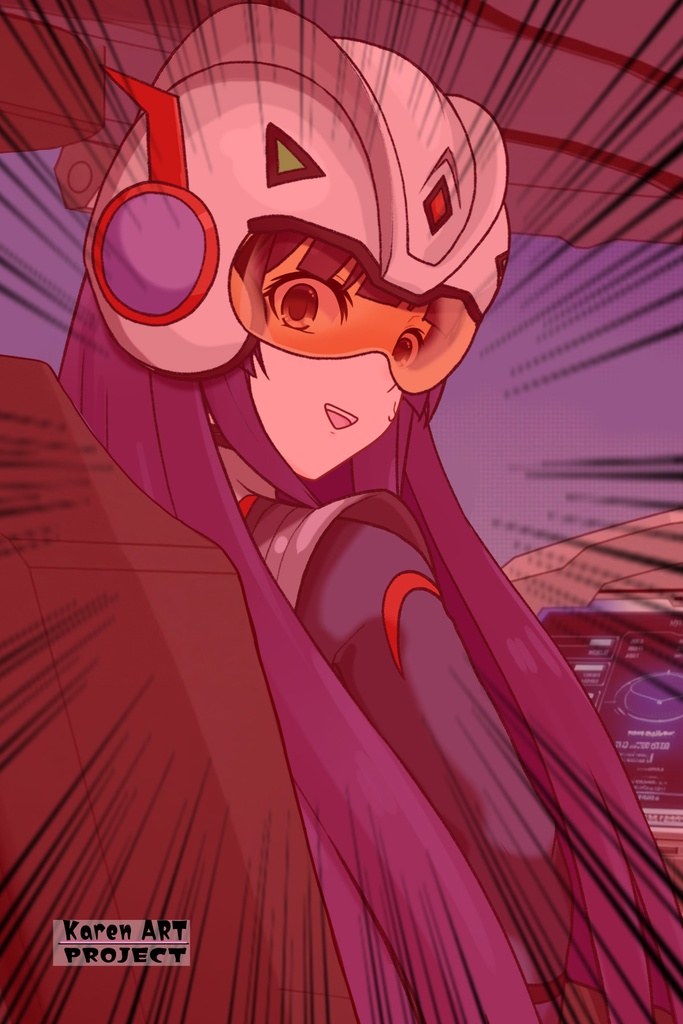 カレンちゃん+弓さやかのパイロットスーツ【グレンダイザーU-03】 背面 Back Angle Karen is wearing Sayaka Yumi's PilotSuit【Grendizer U-03】