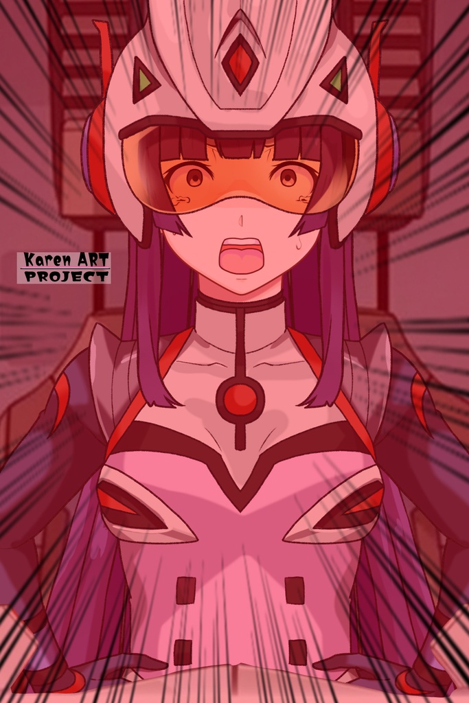 カレンちゃん+弓さやかのパイロットスーツ【グレンダイザーU-05】 正面 Front Angle Karen is wearing Sayaka Yumi's PilotSuit【Grendizer U-05】