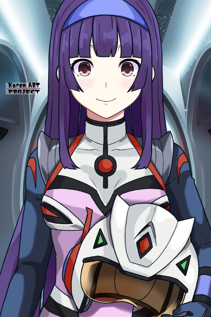 カレンちゃん+弓さやかのパイロットスーツ【グレンダイザーU-05】 正面 Front Angle Karen is wearing Sayaka Yumi's PilotSuit【Grendizer U-05】