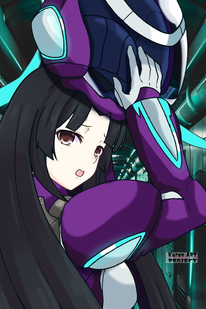 カレンちゃん+王留美のノーマルスーツ【機動戦士ガンダム00=Season2-03】 背面 Back Angle Karen is wearing Wang Liu Mei's Normal Suit【Mobile Suit Gundam 00=Season2-03】