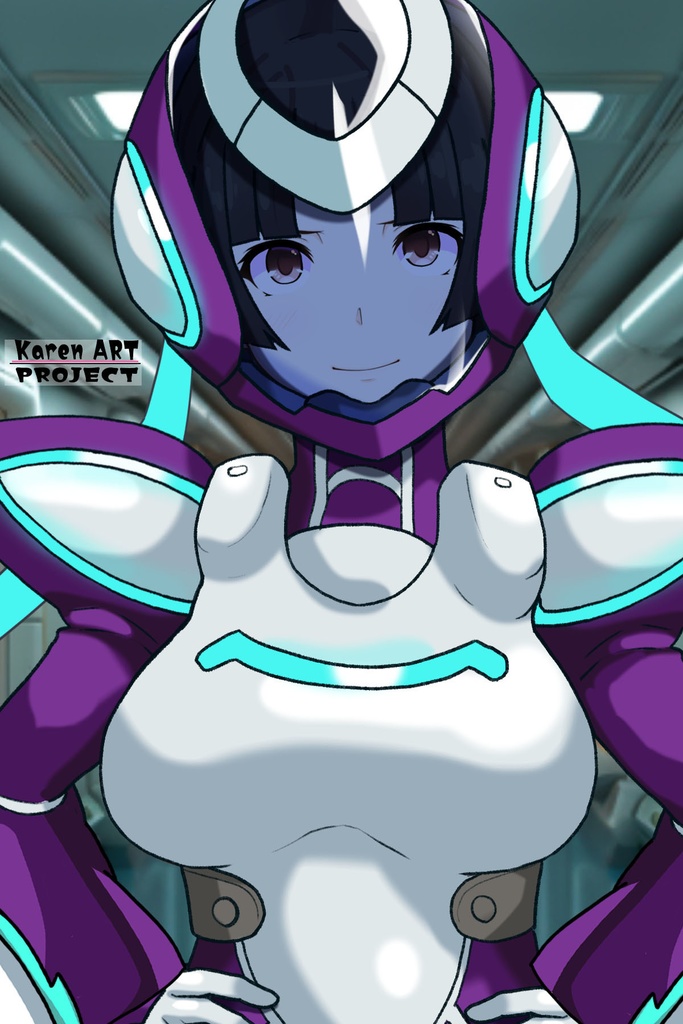 カレンちゃん+王留美のノーマルスーツ【機動戦士ガンダム00=Season2-04】 正面Sポーズ Front S-POSE Karen is wearing Wang Liu Mei's Normal Suit【Mobile Suit Gundam 00=Season2-04】