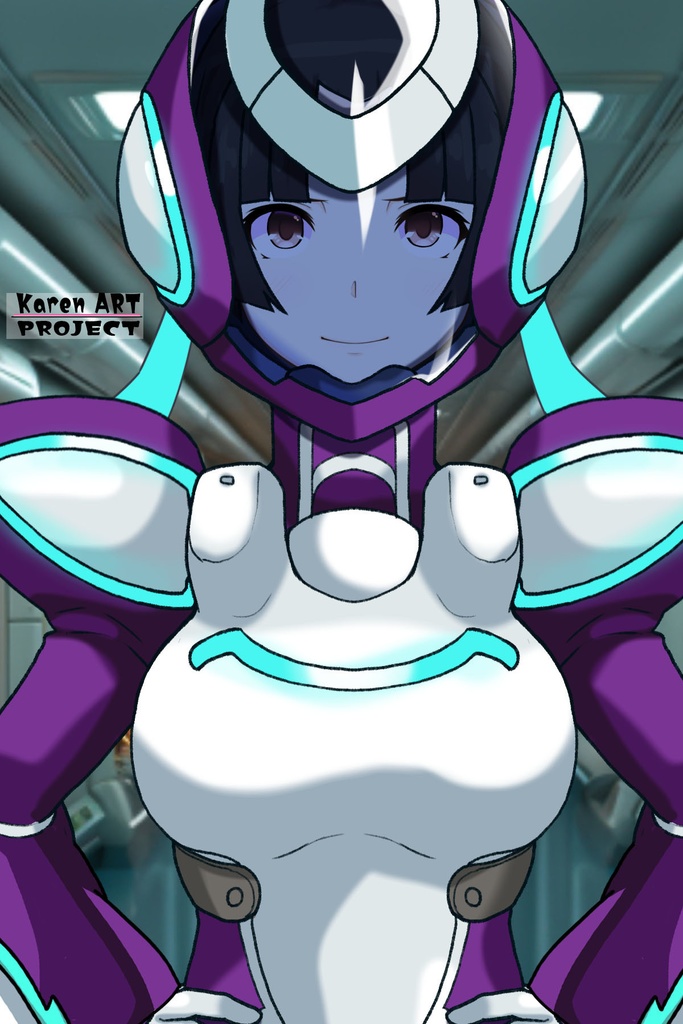 カレンちゃん+王留美のノーマルスーツ【機動戦士ガンダム00=Season2-05】 正面 Front Angle Karen is wearing Wang Liu Mei's Normal Suit【Mobile Suit Gundam 00=Season2-05】