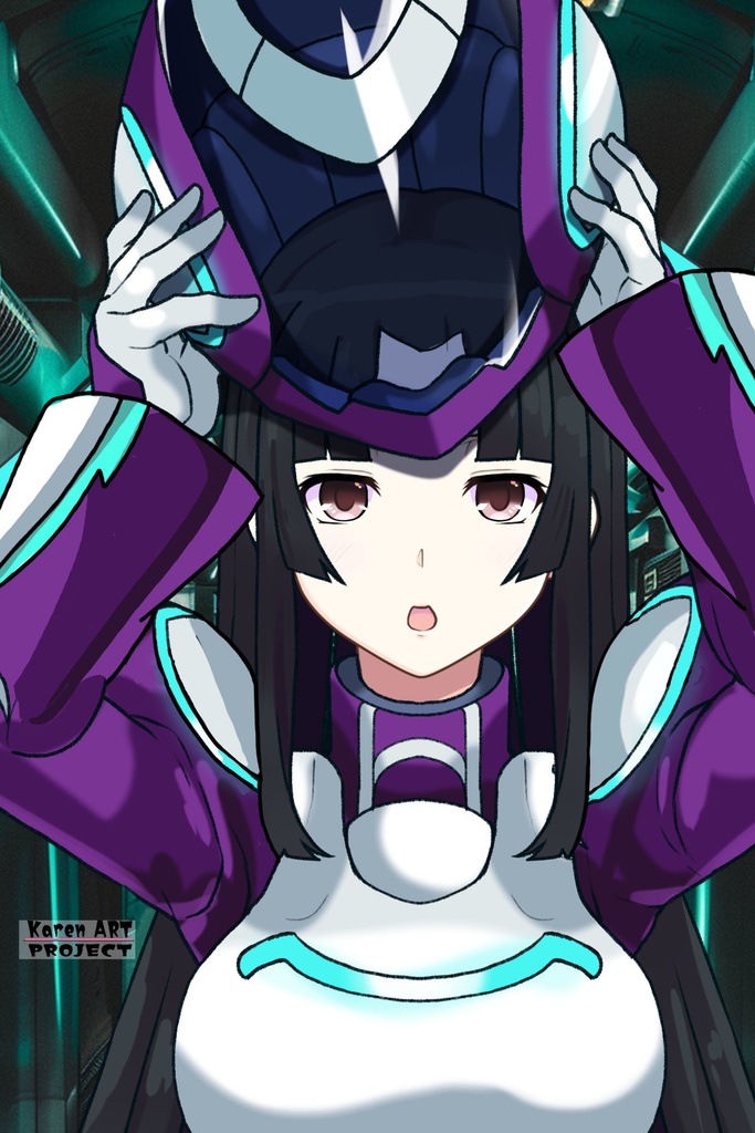 カレンちゃん+王留美のノーマルスーツ【機動戦士ガンダム00=Season2-05】 正面 Front Angle Karen is wearing Wang Liu Mei's Normal Suit【Mobile Suit Gundam 00=Season2-05】