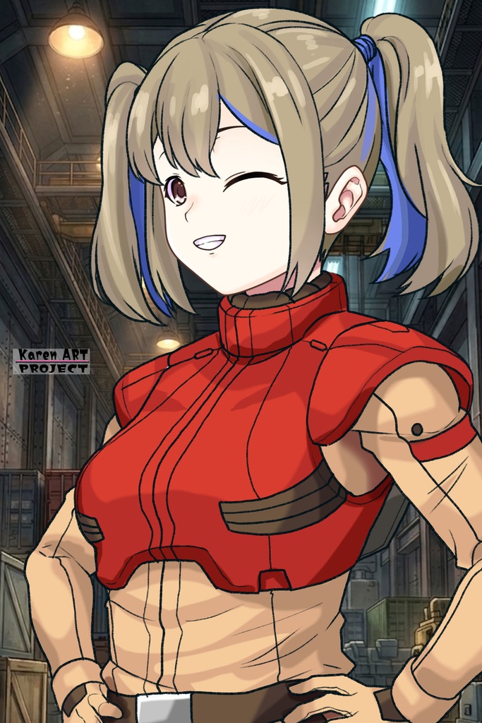 カレンちゃん+ハーラ・モーリーのノーマルスーツ【機動戦士ガンダム 閃光のハサウェイ-02】 斜め前アングル Diagonal front angle Karen is wearing HALA・MORLEY's Normal Suit【Mobile Suit Gundam: Hathaway's Flash-02】