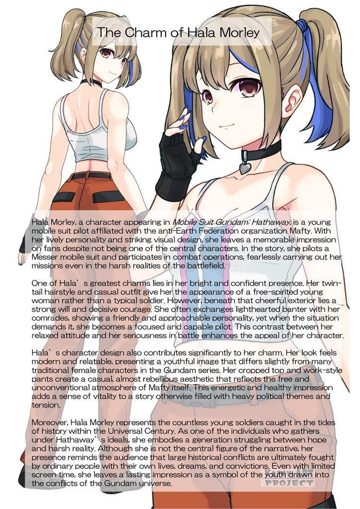 カレンちゃん+ハーラ・モーリーのノーマルスーツ【機動戦士ガンダム 閃光のハサウェイ-03】 背面 Back Angle Karen is wearing HALA・MORLEY's Normal Suit【Mobile Suit Gundam: Hathaway's Flash-03】