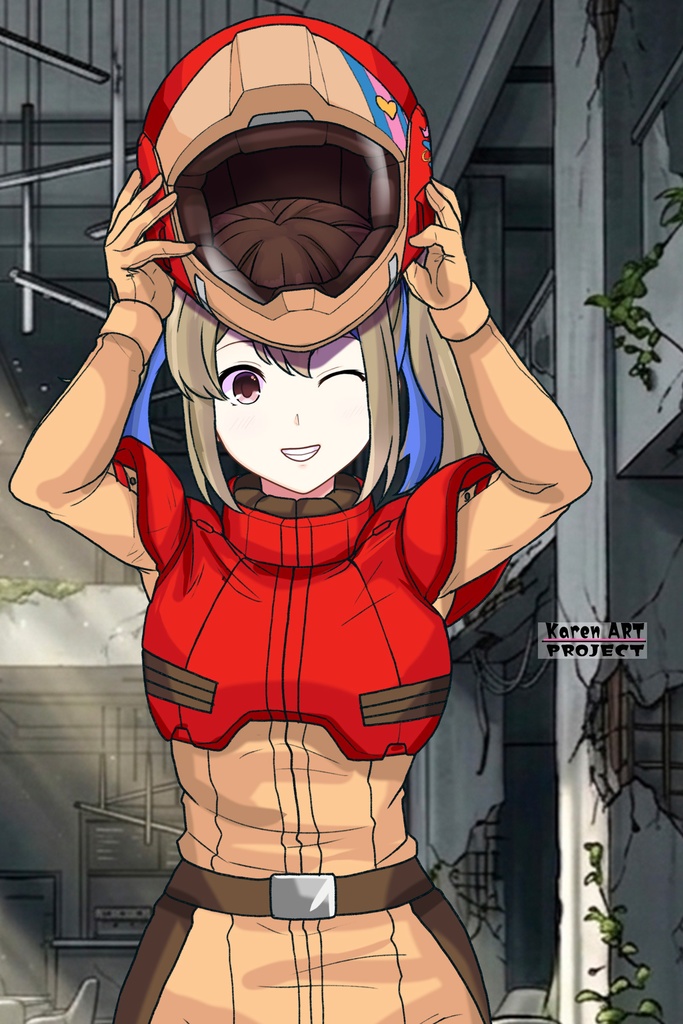 カレンちゃん+ハーラ・モーリーのノーマルスーツ【機動戦士ガンダム 閃光のハサウェイ-04】 正面Sポーズ Front S-POSE Karen is wearing HALA・MORLEY's Normal Suit【Mobile Suit Gundam: Hathaway's Flash-04】