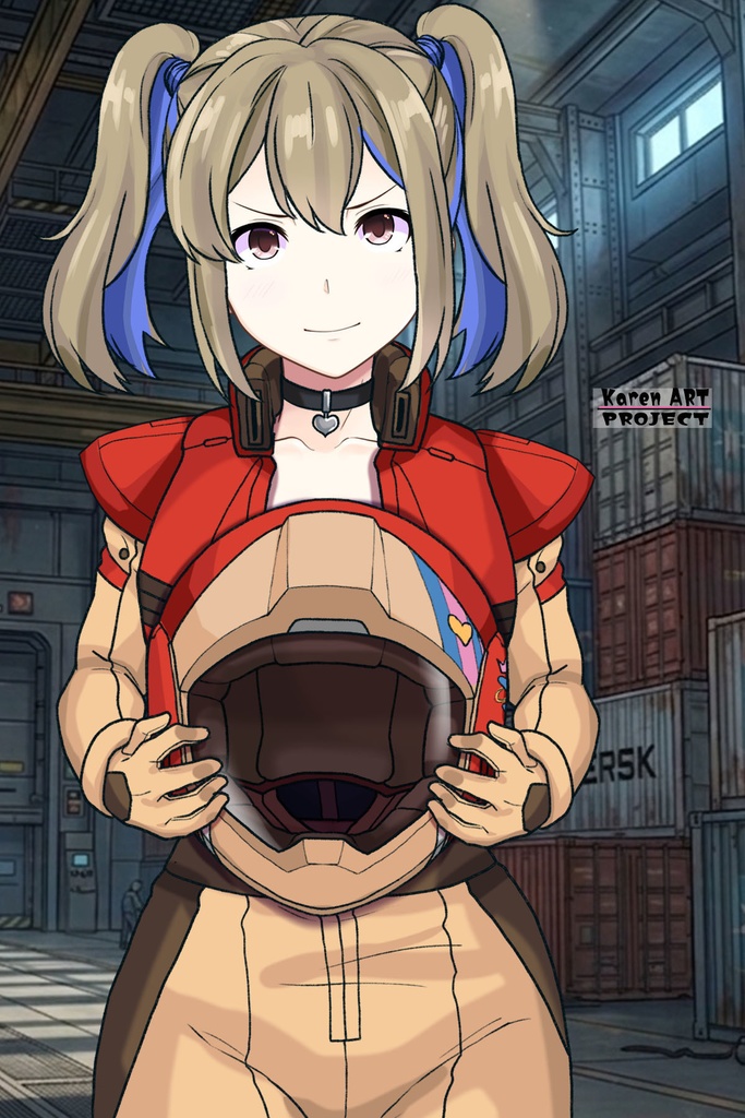 カレンちゃん+ハーラ・モーリーのノーマルスーツ【機動戦士ガンダム 閃光のハサウェイ-04】 正面Sポーズ Front S-POSE Karen is wearing HALA・MORLEY's Normal Suit【Mobile Suit Gundam: Hathaway's Flash-04】