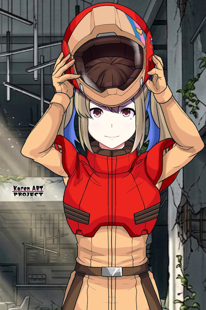 カレンちゃん+ハーラ・モーリーのノーマルスーツ【機動戦士ガンダム 閃光のハサウェイ-05】 正面 Front Angle Karen is wearing HALA・MORLEY's Normal Suit【Mobile Suit Gundam: Hathaway's Flash-05】