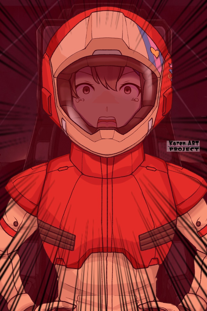 カレンちゃん+ハーラ・モーリーのノーマルスーツ【機動戦士ガンダム 閃光のハサウェイ-05】 正面 Front Angle Karen is wearing HALA・MORLEY's Normal Suit【Mobile Suit Gundam: Hathaway's Flash-05】