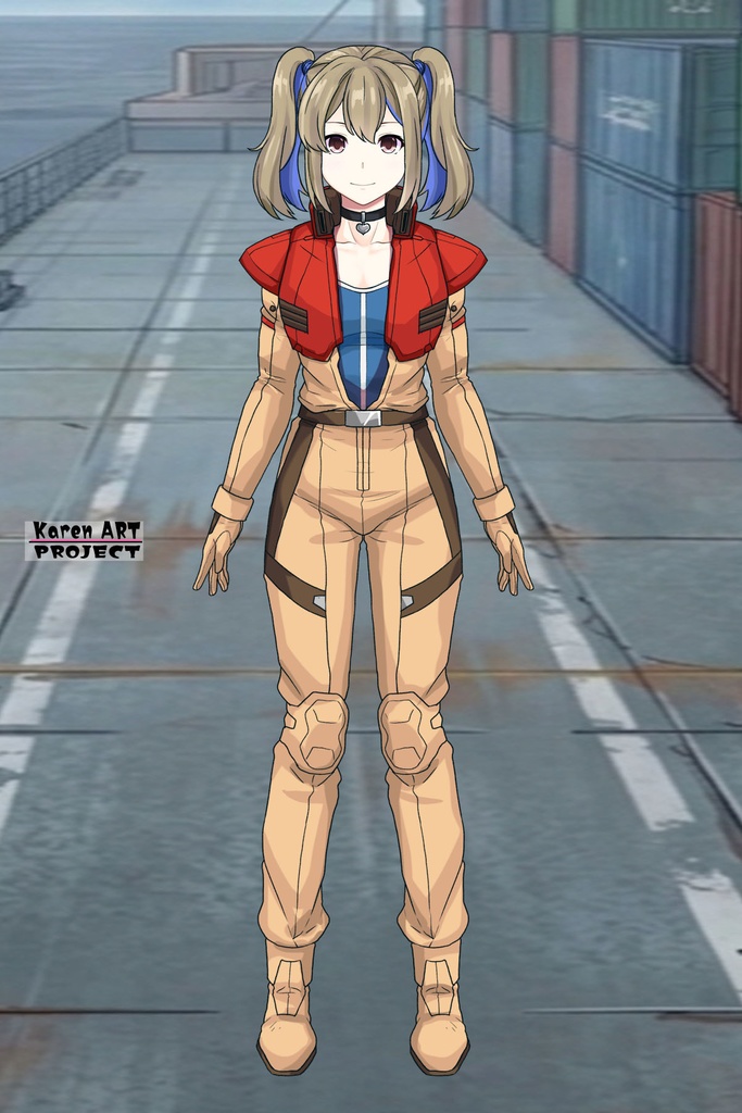 カレンちゃん+ハーラ・モーリーのノーマルスーツ【機動戦士ガンダム 閃光のハサウェイ-05】 正面 Front Angle Karen is wearing HALA・MORLEY's Normal Suit【Mobile Suit Gundam: Hathaway's Flash-05】