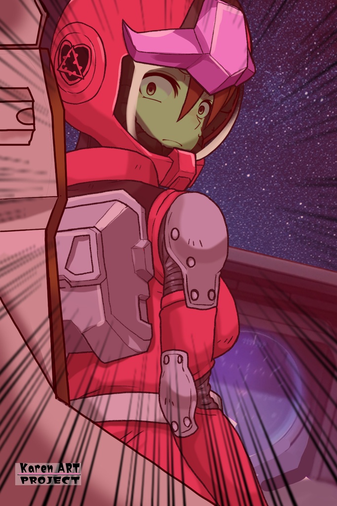 カレンちゃん+ビアンカ・カーライルのノーマルスーツ【機動戦士ガンダム サンダーボルト-03】 背面 Back Angle Karen is wearing Bianca Carlyle's Normal Suit【Mobile Suit Gundam Thunderbolt-03】