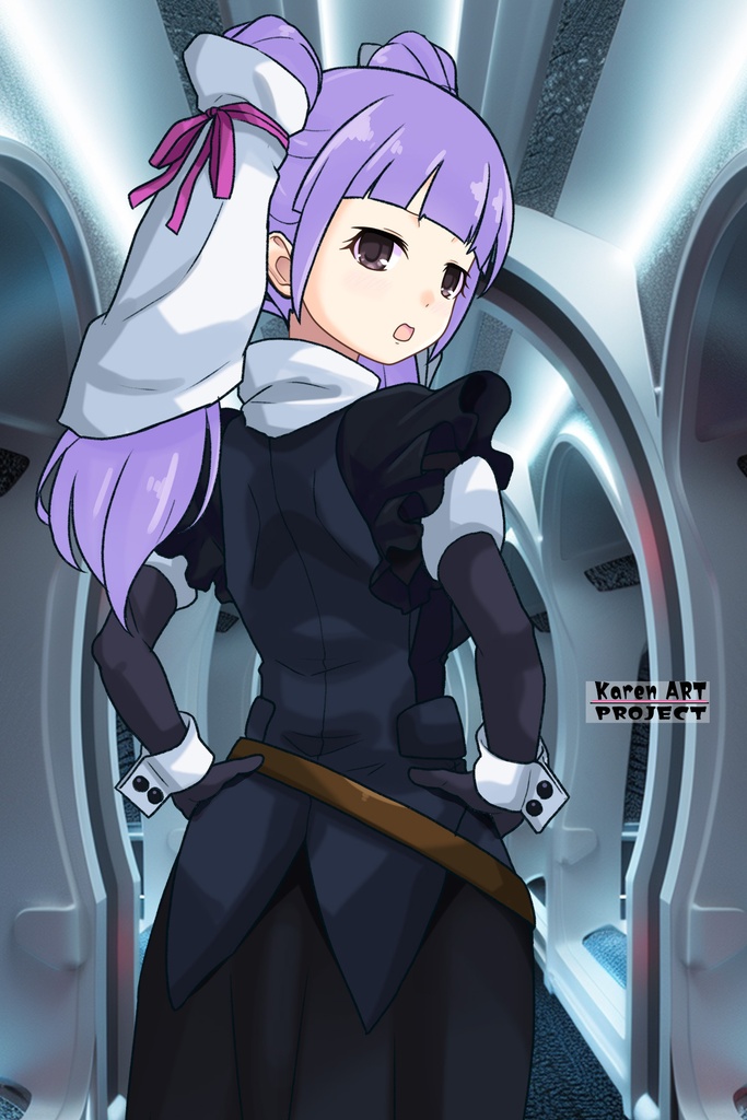 ゆりちゃん+フラム・ナラのコスチューム【機動戦士ガンダムAGE-01】 Yuri is wearing Fram Nara's Formal Costume【Mobile Suit Gundam AGE-01】