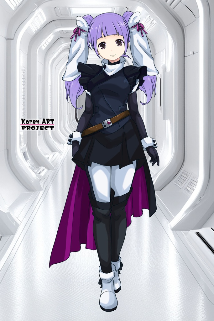 ゆりちゃん+フラム・ナラのコスチューム【機動戦士ガンダムAGE-01】 Yuri is wearing Fram Nara's Formal Costume【Mobile Suit Gundam AGE-01】