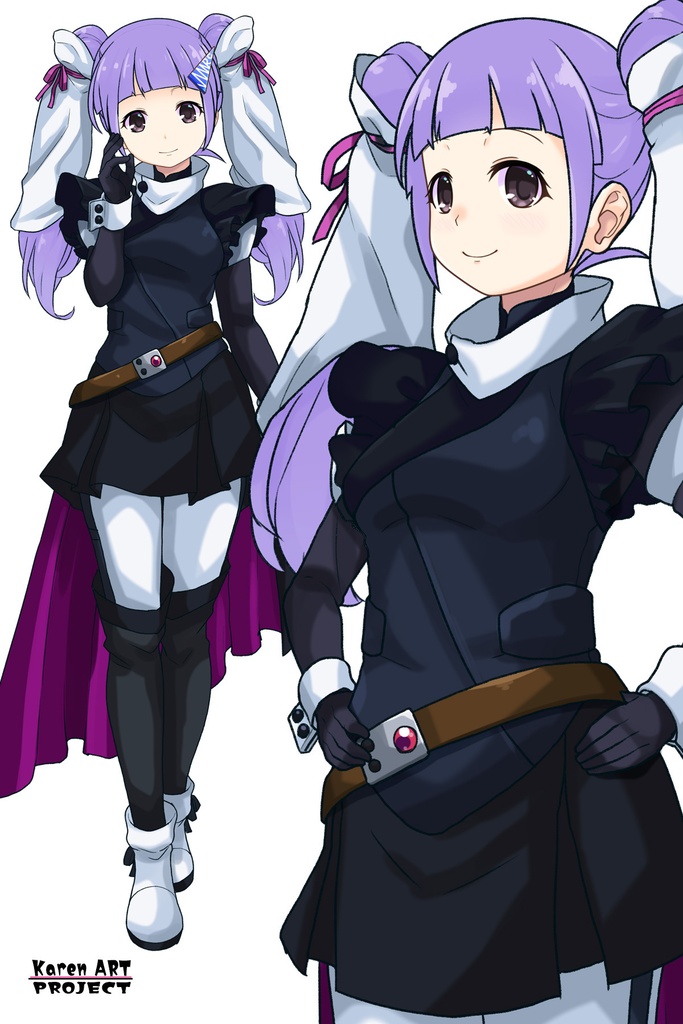 ゆりちゃん+フラム・ナラのコスチューム【機動戦士ガンダムAGE-01】 Yuri is wearing Fram Nara's Formal Costume【Mobile Suit Gundam AGE-01】