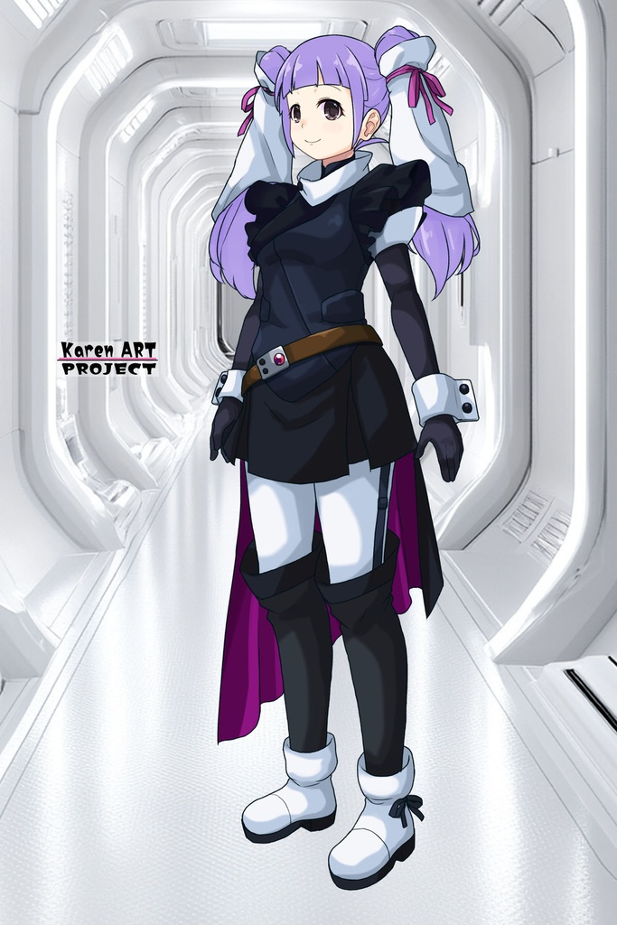 ゆりちゃん+フラム・ナラのコスチューム【機動戦士ガンダムAGE-01】 Yuri is wearing Fram Nara's Formal Costume【Mobile Suit Gundam AGE-01】