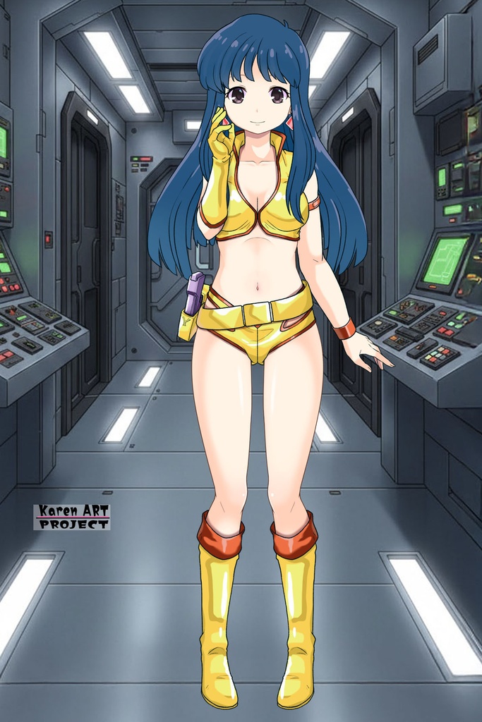 ゆりちゃん+ユリのコスチューム【ダーティペア-01】 Yuri is wearing Yuri's Formal Costume【DIRTY PAIR-01】
