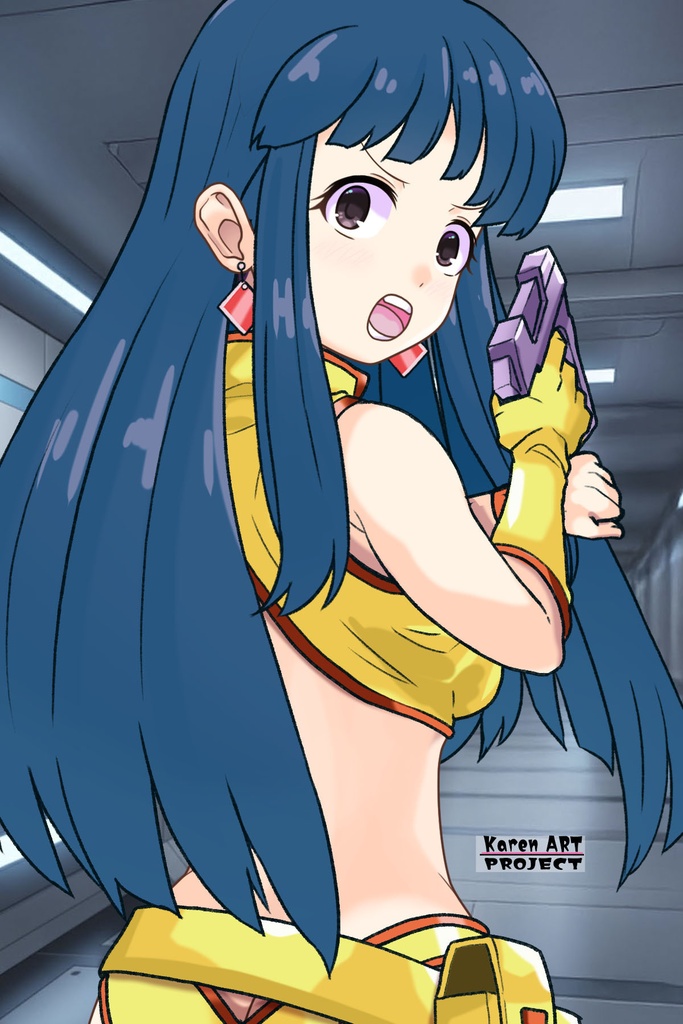 ゆりちゃん+ユリのコスチューム【ダーティペア-01】 Yuri is wearing Yuri's Formal Costume【DIRTY PAIR-01】