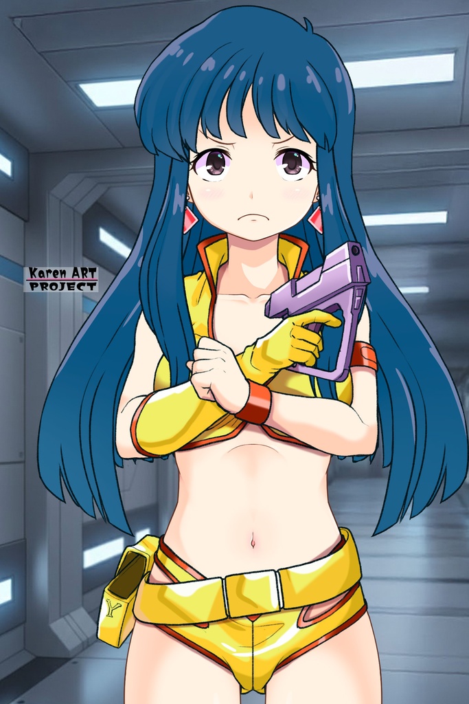 ゆりちゃん+ユリのコスチューム【ダーティペア-01】 Yuri is wearing Yuri's Formal Costume【DIRTY PAIR-01】
