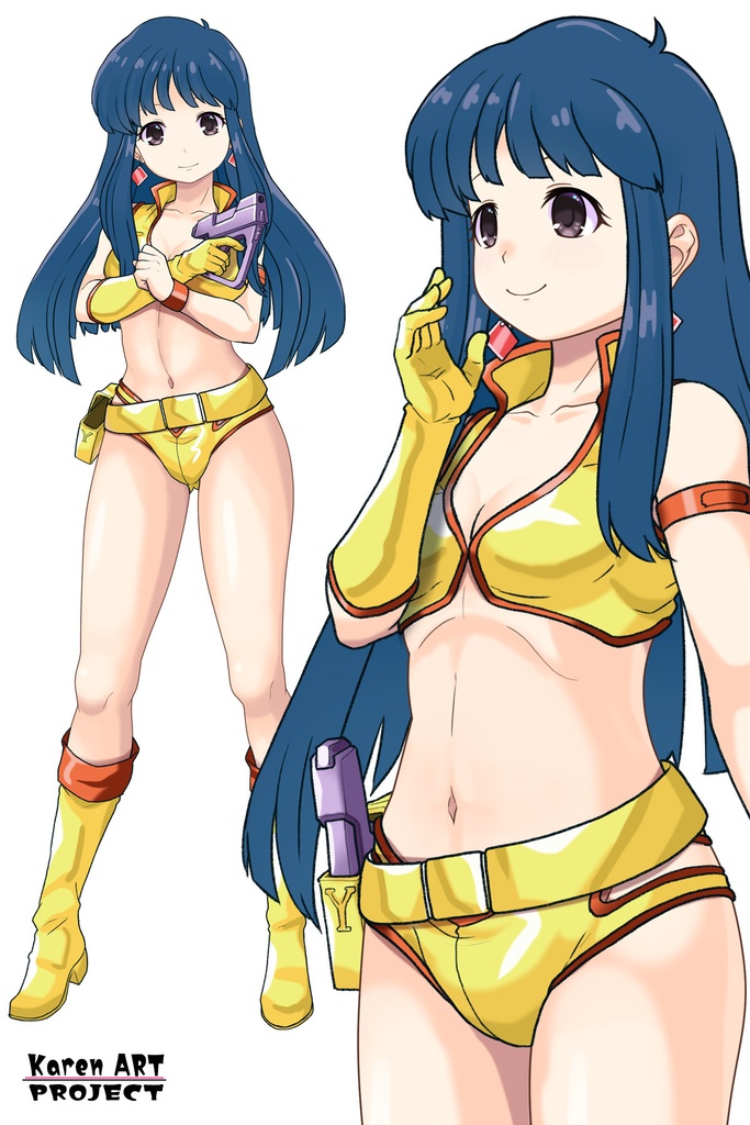 ゆりちゃん+ユリのコスチューム【ダーティペア-01】 Yuri is wearing Yuri's Formal Costume【DIRTY PAIR-01】