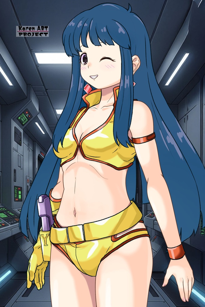 ゆりちゃん+ユリのコスチューム【ダーティペア-01】 Yuri is wearing Yuri's Formal Costume【DIRTY PAIR-01】