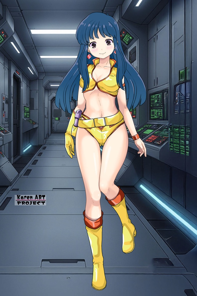 ゆりちゃん+ユリのコスチューム【ダーティペア-01】 Yuri is wearing Yuri's Formal Costume【DIRTY PAIR-01】