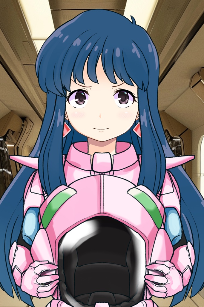 ゆりちゃん+ユリのパイロットスーツ【ダーティペア-06】 正面 Front Angle Yuri is wearing Yuri's Pilot Suit【DIRTY PAIR-06】