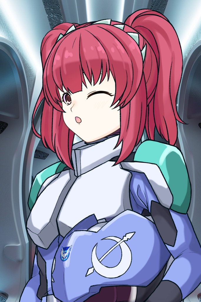 カレンちゃん+アグネス・ギーベンラートのノーマルスーツ【機動戦士ガンダムSEED FREEDOM-2】斜め前アングル Diagonal front angle Karen is wearing Agnes Giebenrath's Normal Suit【Mobile Suit Gundam SEED-2】