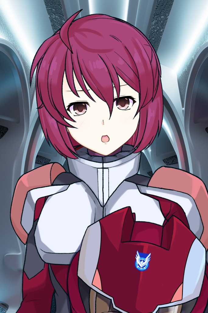 カレンちゃん+ルナマリア・ホークのノーマルスーツ【機動戦士ガンダムSEED FREEDOM-4】正面Sポーズ Front S-POSE Karen is wearing Lunamaria Hawke's Normal Suit【Mobile Suit Gundam SEED-4】