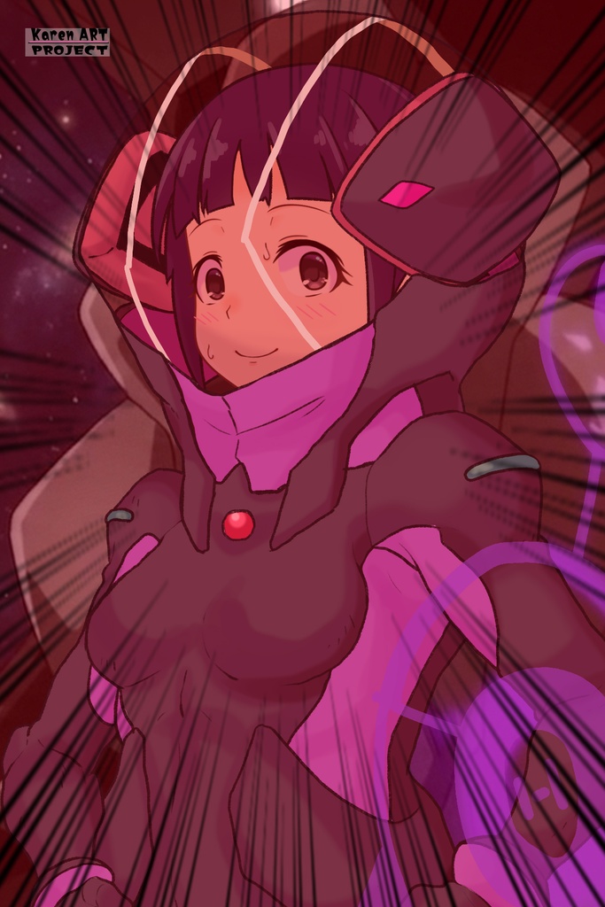 ゆりちゃん+ユリン・ルシェルのパイロットスーツ【機動戦士ガンダムAGE-1】斜め前アングル Diagonal front angle Yuri is wearing Yurin L'Ciel's Pilot Suit【Mobile Suit Gundam AGE-1】