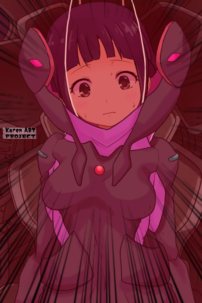 ゆりちゃん+ユリン・ルシェルのパイロットスーツ【機動戦士ガンダムAGE-3】斜め前アングル Diagonal front angle Yuri is wearing Yurin L'Ciel's Pilot Suit【Mobile Suit Gundam AGE-3】