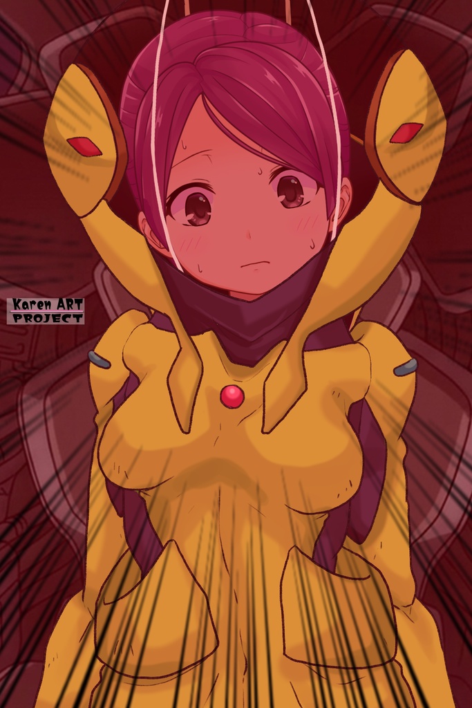 ゆりちゃん+レッシー・アドネルのパイロットスーツ【機動戦士ガンダムAGE-3】斜め前アングル Diagonal front angle Yuri is wearing Lessie Adonel's Pilot Suit【Mobile Suit Gundam AGE-3】