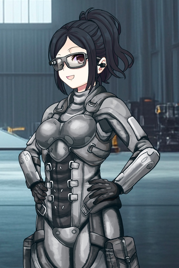 カレンちゃん+サンゴの防弾スーツ【別班の犬-1】斜め前アングル Diagonal front angle Karen is wearing Sango's Bulletproof Suit【Ground Self-Defense Force Special Intelligence Agency Invisible Force-1】