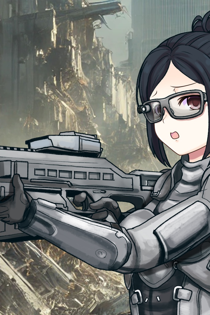 カレンちゃん+サンゴの防弾スーツ【別班の犬-1】斜め前アングル Diagonal front angle Karen is wearing Sango's Bulletproof Suit【Ground Self-Defense Force Special Intelligence Agency Invisible Force-1】