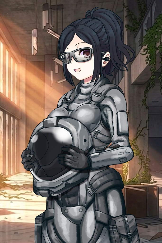 カレンちゃん+サンゴの防弾スーツ【別班の犬-1】斜め前アングル Diagonal front angle Karen is wearing Sango's Bulletproof Suit【Ground Self-Defense Force Special Intelligence Agency Invisible Force-1】