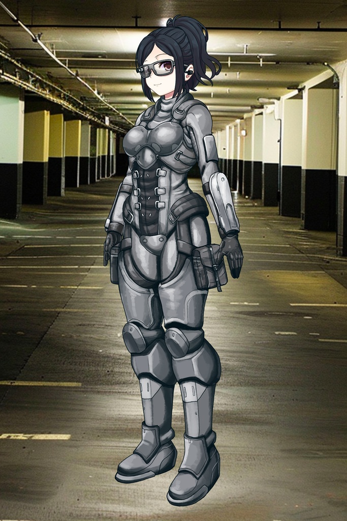 カレンちゃん+サンゴの防弾スーツ【別班の犬-1】斜め前アングル Diagonal front angle Karen is wearing Sango's Bulletproof Suit【Ground Self-Defense Force Special Intelligence Agency Invisible Force-1】