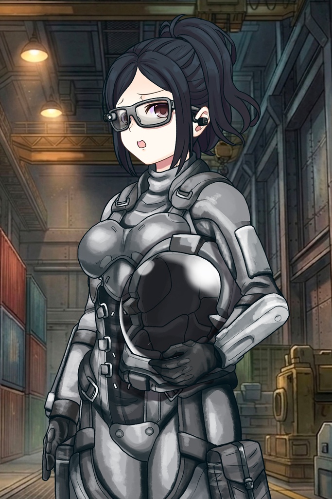 カレンちゃん+サンゴの防弾スーツ【別班の犬-1】斜め前アングル Diagonal front angle Karen is wearing Sango's Bulletproof Suit【Ground Self-Defense Force Special Intelligence Agency Invisible Force-1】