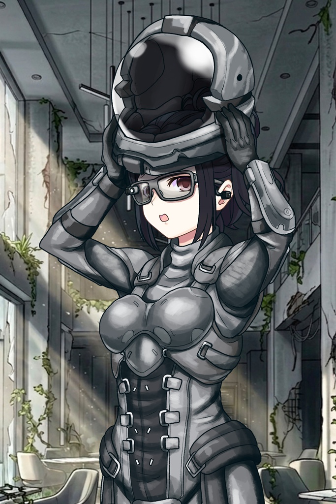 カレンちゃん+サンゴの防弾スーツ【別班の犬-1】斜め前アングル Diagonal front angle Karen is wearing Sango's Bulletproof Suit【Ground Self-Defense Force Special Intelligence Agency Invisible Force-1】