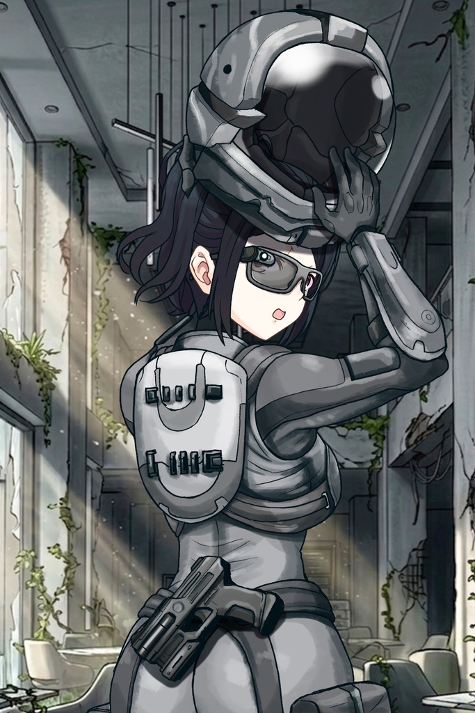カレンちゃん+サンゴの防弾スーツ【別班の犬-2】斜め前アングル Diagonal front angle Karen is wearing Sango's Bulletproof Suit【Ground Self-Defense Force Special Intelligence Agency Invisible Force-2】