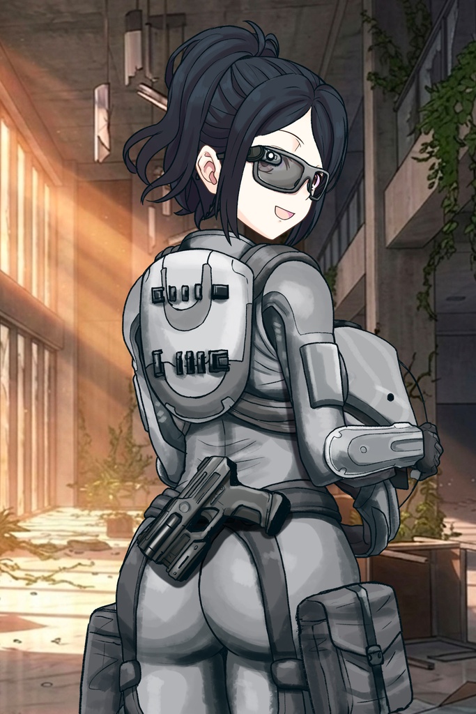 カレンちゃん+サンゴの防弾スーツ【別班の犬-2】斜め前アングル Diagonal front angle Karen is wearing Sango's Bulletproof Suit【Ground Self-Defense Force Special Intelligence Agency Invisible Force-2】