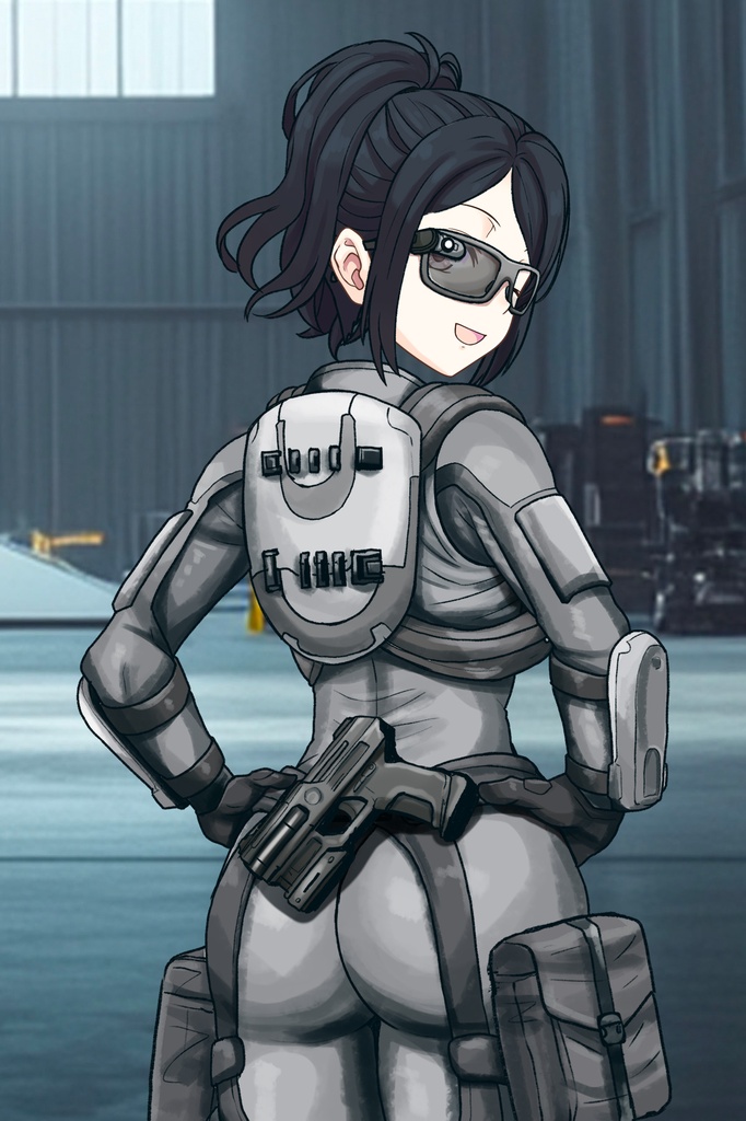 カレンちゃん+サンゴの防弾スーツ【別班の犬-2】斜め前アングル Diagonal front angle Karen is wearing Sango's Bulletproof Suit【Ground Self-Defense Force Special Intelligence Agency Invisible Force-2】
