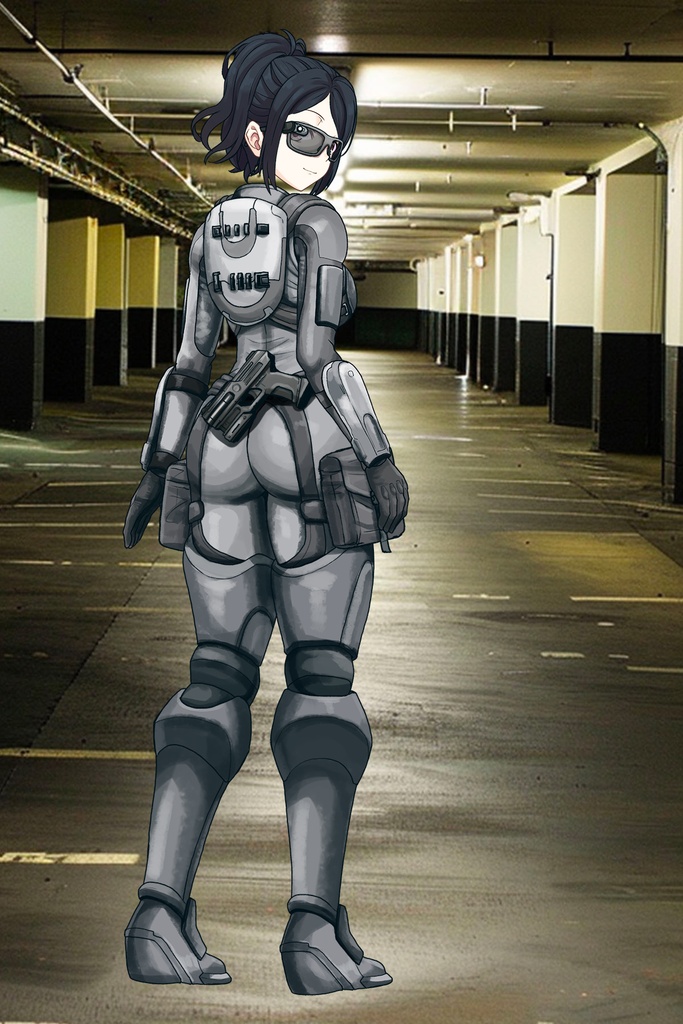 カレンちゃん+サンゴの防弾スーツ【別班の犬-2】斜め前アングル Diagonal front angle Karen is wearing Sango's Bulletproof Suit【Ground Self-Defense Force Special Intelligence Agency Invisible Force-2】