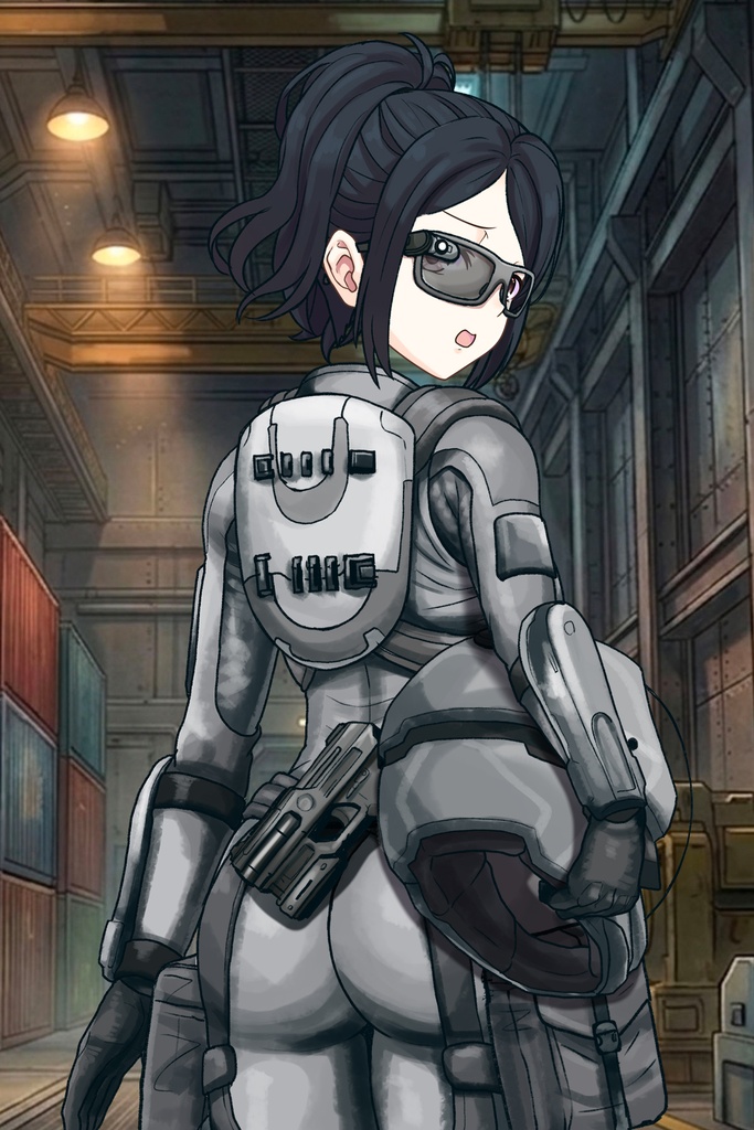 カレンちゃん+サンゴの防弾スーツ【別班の犬-2】斜め前アングル Diagonal front angle Karen is wearing Sango's Bulletproof Suit【Ground Self-Defense Force Special Intelligence Agency Invisible Force-2】