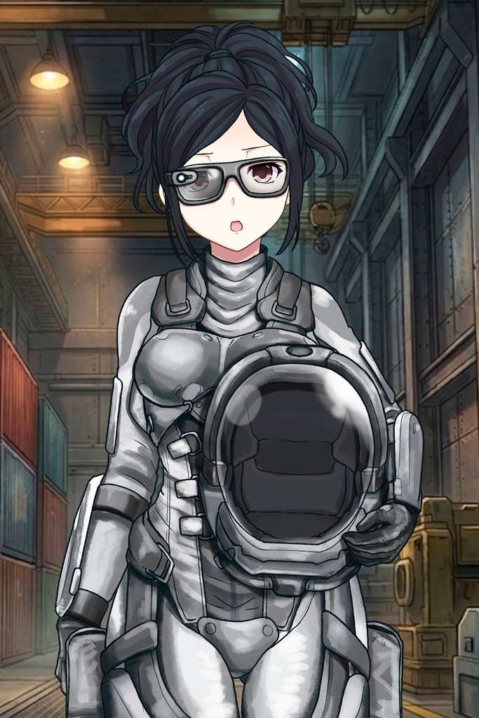 カレンちゃん+サンゴの防弾スーツ【別班の犬-3】斜め前アングル Diagonal front angle Karen is wearing Sango's Bulletproof Suit【Ground Self-Defense Force Special Intelligence Agency Invisible Force-3】